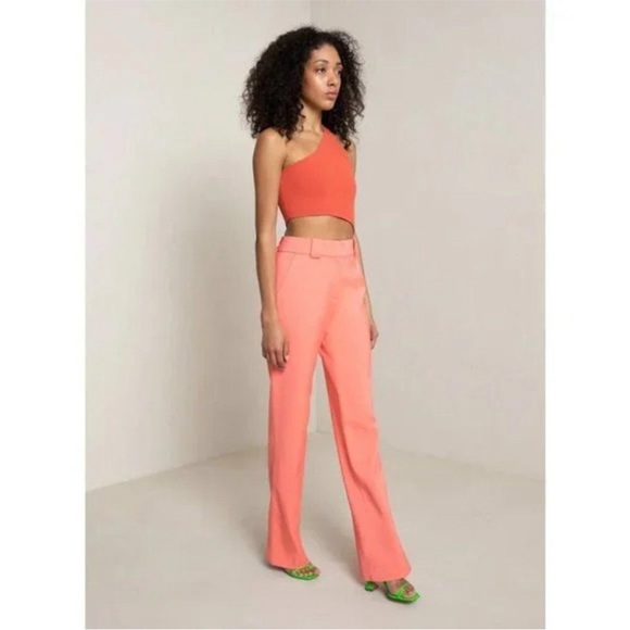 NWOT A.L.C. Kennedy Pink Salmon Trouser Pants. On trend beautiful color ! - Picture 3 of 12
